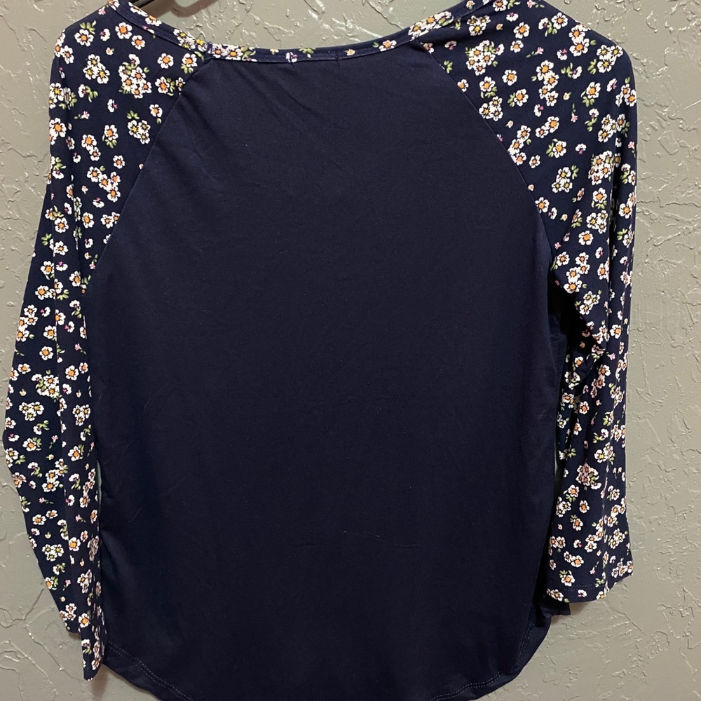 Baseball tee/blouse - Picture 2 of 3